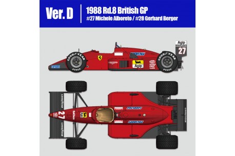 Tameo - Ferrari F.187/88c - 1988 White Metal Car Kit Scale 1:43