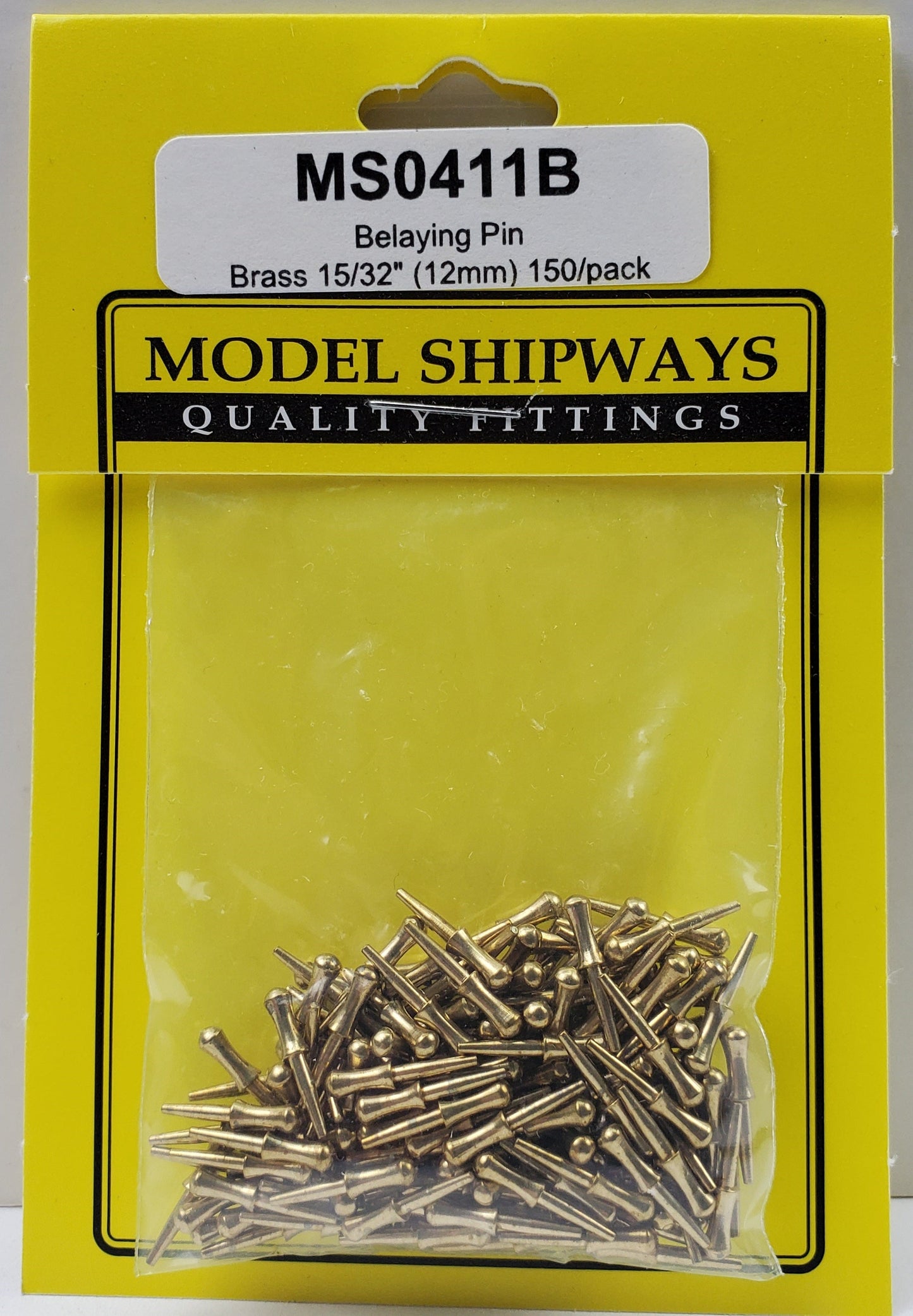 Model Expo - 15/32" (12mm) Brass Belaying Pin 150 pcs