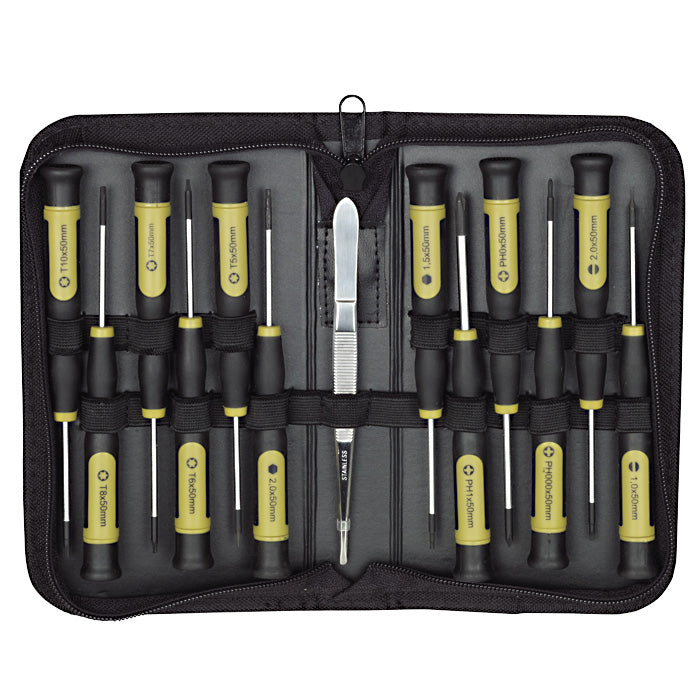 Proxxon - MICRO Screwdrivers, 13 pcs. with case