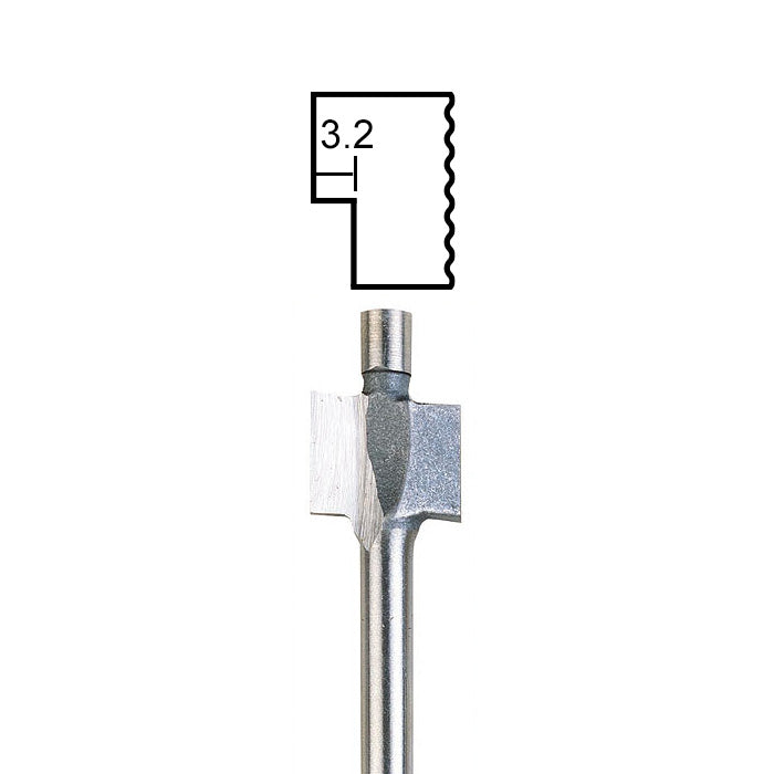 Proxxon - Rabbeting router bit R 1/8"
