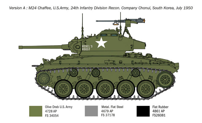 Italeri - M24 Chaffee Korean War 1:35 Scale