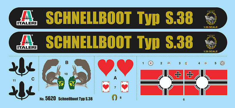 Italeri - 5620s SCHNELLBOOT Typ S-38 1/35 Scale