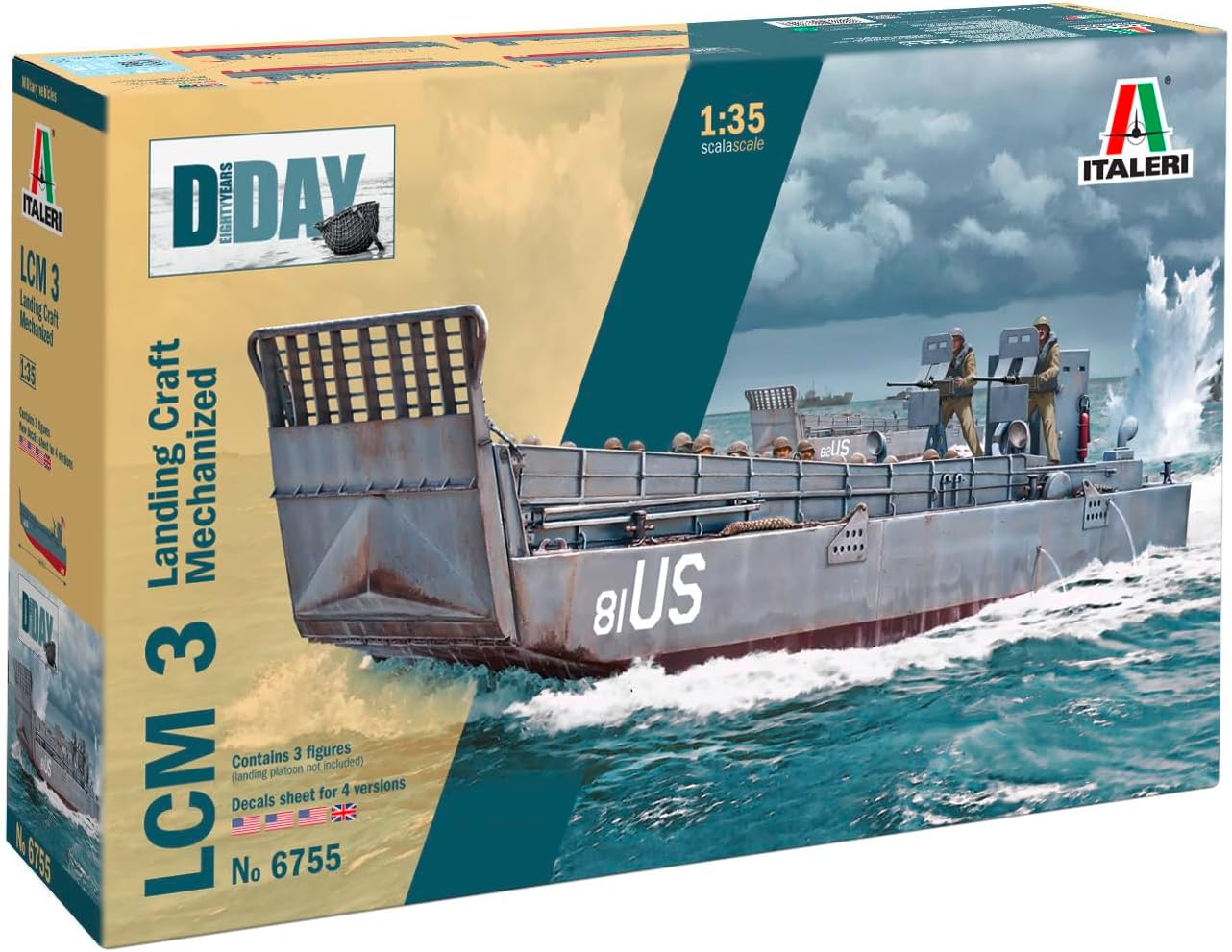 Italeri - 1:35 LCM 3 Landing Craft Mechanized