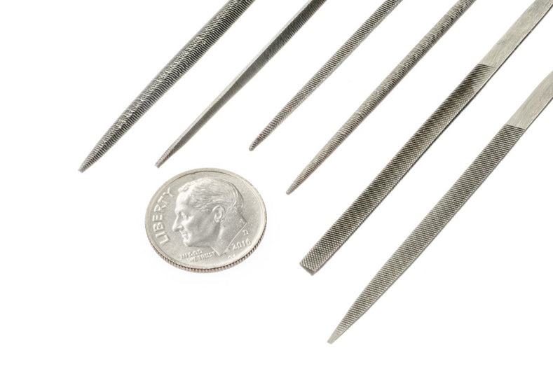 Model Expo - Tools - 6 Pc. Needle File Set - Fine Cut 2 x 100mm