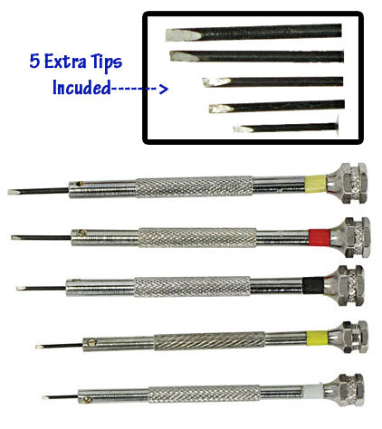 Model Expo - Tools - 5 Pc. Precision Screwdriver Set