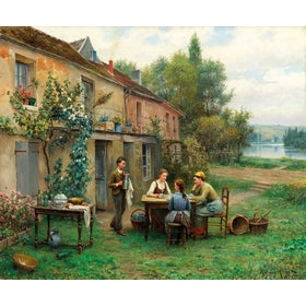 Michele Wilson Puzzles - COFFEE IN THE GARDEN - (350)