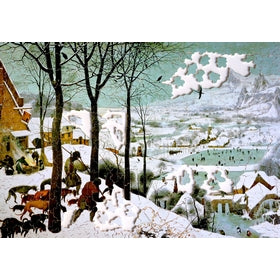 Michele Wilson Puzzles - CHASSEURS DANS LA NEIGE - (650)