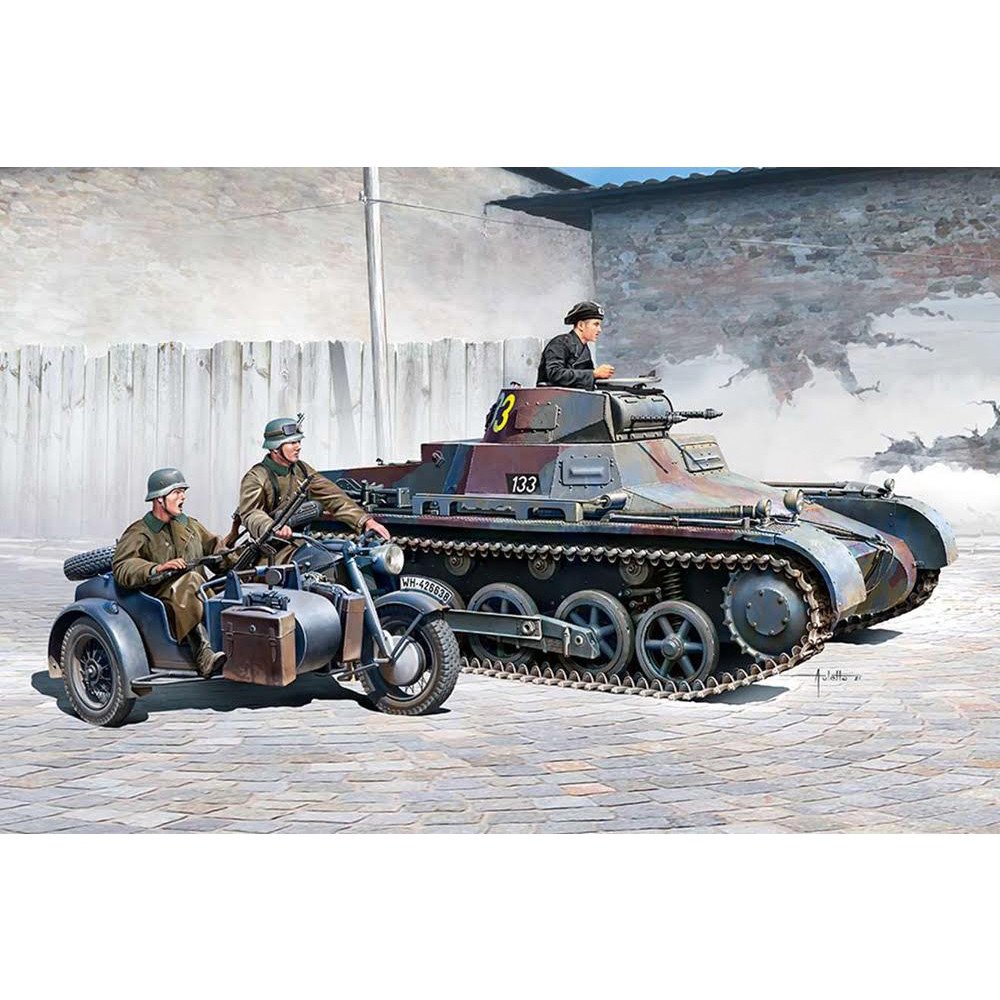 Academy - Panzer 1b & Motorcycle 1:35