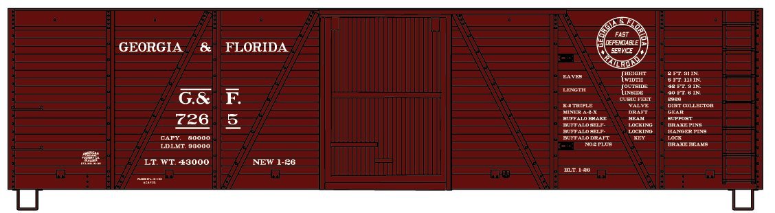 Accurail - HO Wood Boxcar 1926 G&F