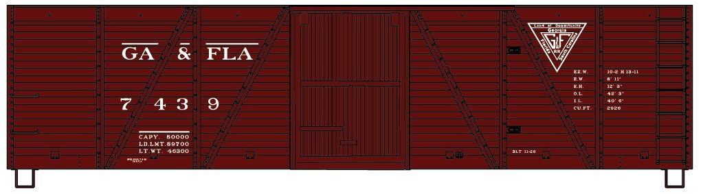 Accurail - HO Wood Boxcar 1950 G&F
