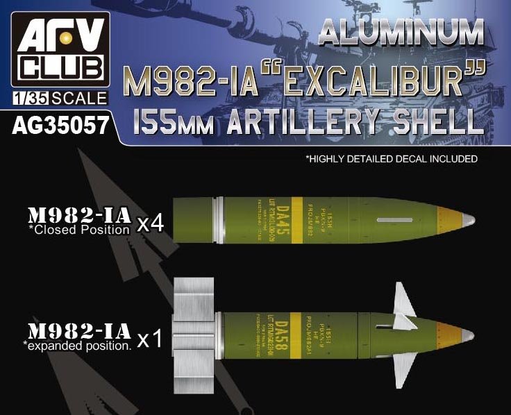 AFV Club - M982-1A Excalibur 155mm Shell 1:35