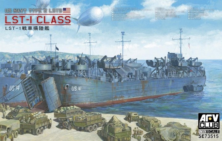 AFV Club - US Navy Type 2 LST-1 1:350