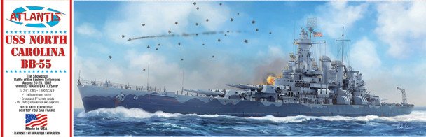 Atlantis - USS North Carolina BB-55 Battleship1:500