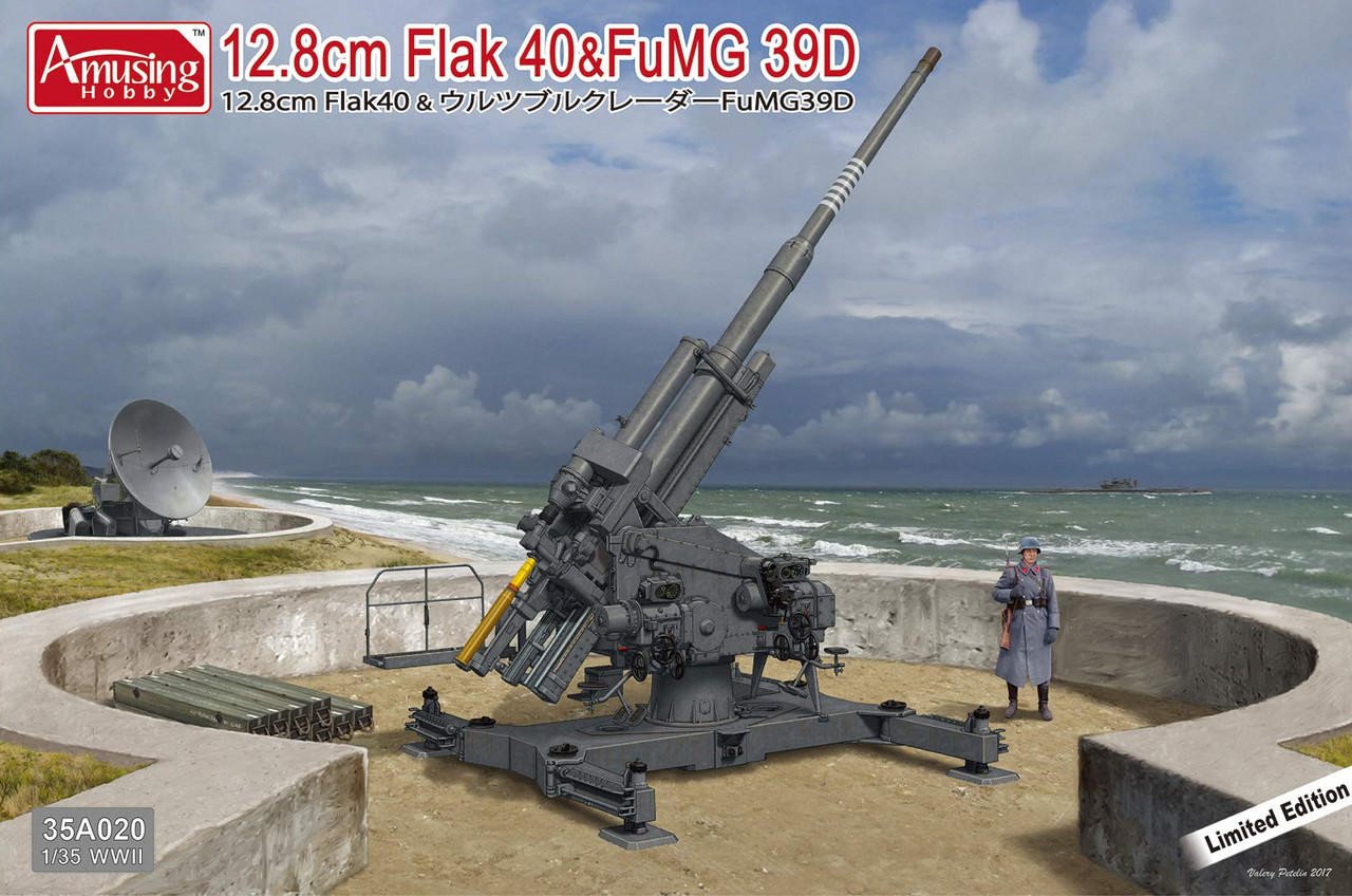 Amusing Hobby - 12.8cm Flak 40 & FuMG 39D 1:35