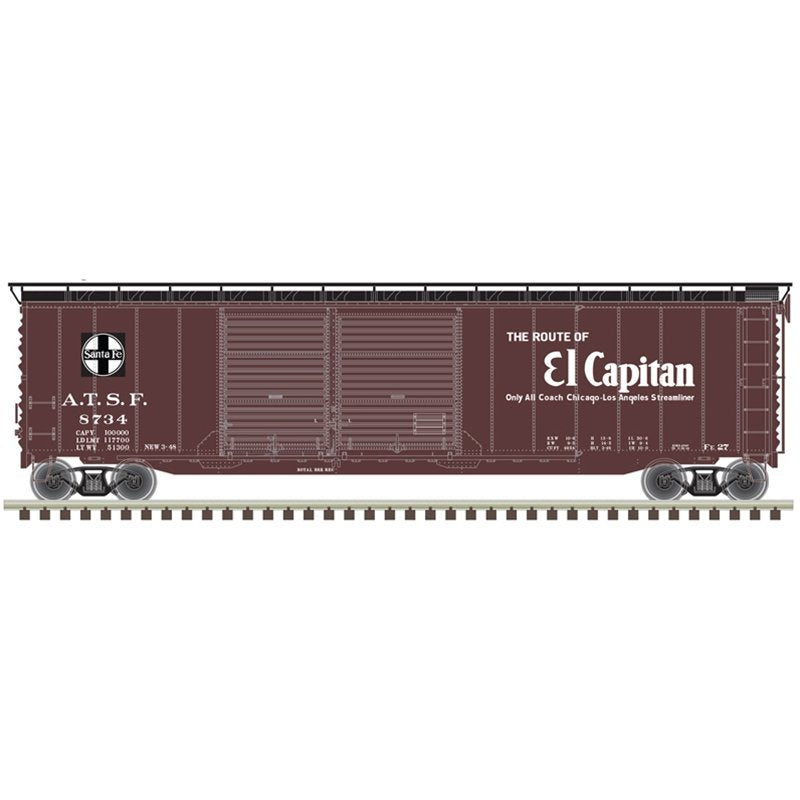 Atlas - Ho 50'Pw Dd Boxcar ATSF 8593