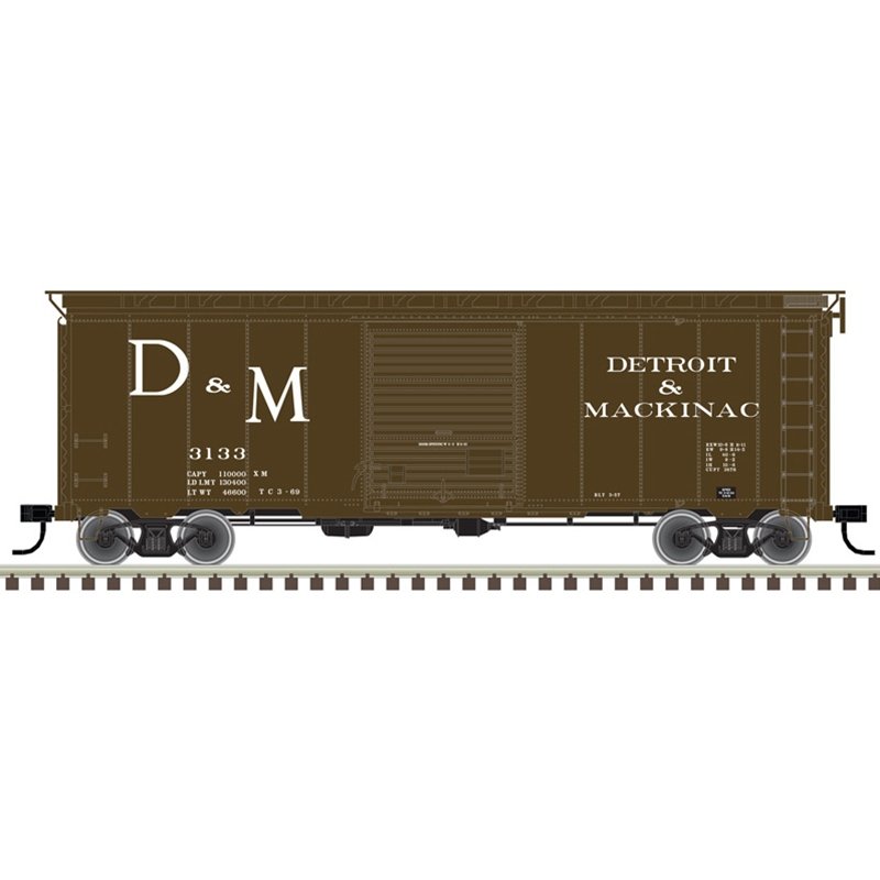 Atlas - Ho 40'PW BOXCAR D&M 3113