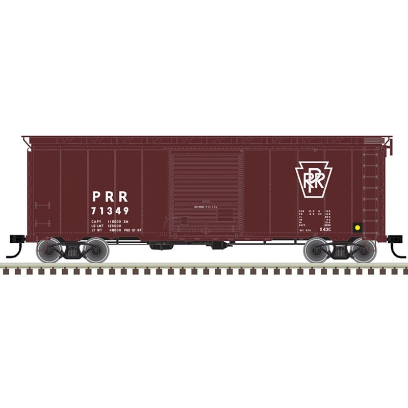 Atlas - Ho 40'PW BOXCAR PRR 71349