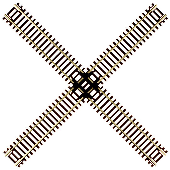 Atlas - N C55 90 Degree Crossing