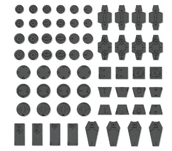 Bandai - Customize Material(DecorationParts1Gray