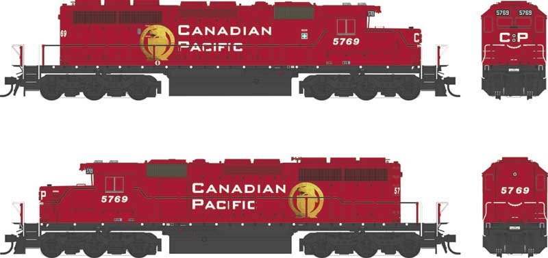 Bowser - Ho GMD SD40-2 CP B-Unit 5769