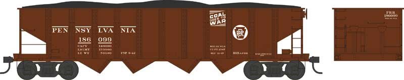 Bowser - N H-21a Hopper PRR Coal GoesToWar 186122