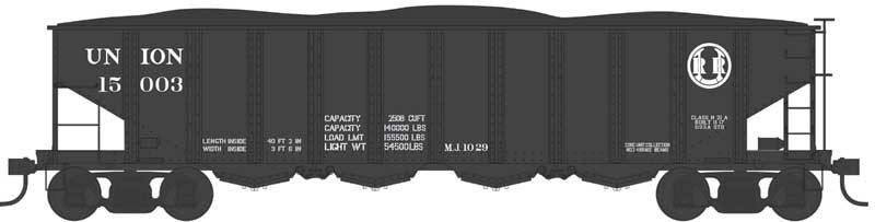 Bowser - Ho 4-bay CS Hopper Union RR 15003