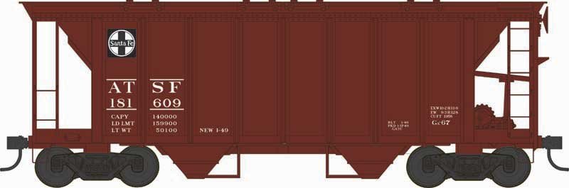 Bowser - Ho EL H34 Cvd Hopper ATSF 181622