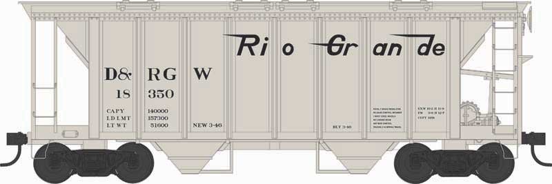 Bowser - Ho EL H34 Cvd Hopper D&RGW 18350