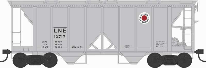 Bowser - Ho EL H34 Cvd Hopper L&NE 12745