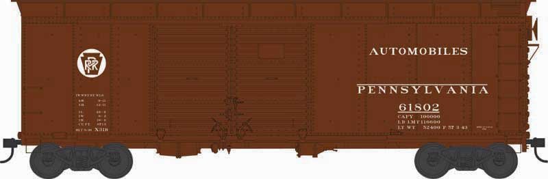 Bowser - Ho X31 Rd Roof Boxcar PRR 61854