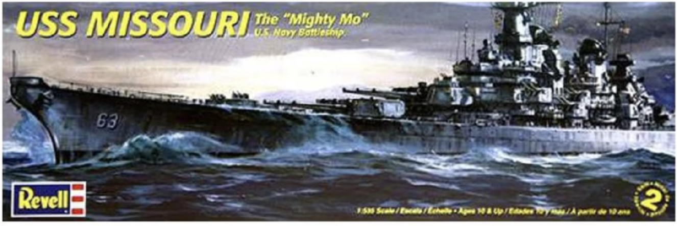 Revell - Monogram USS Missouri Battleship - Scale 1/535