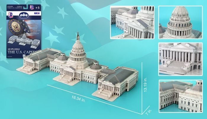 Daron - U.S. Capitol 3d Puzzle 132pc