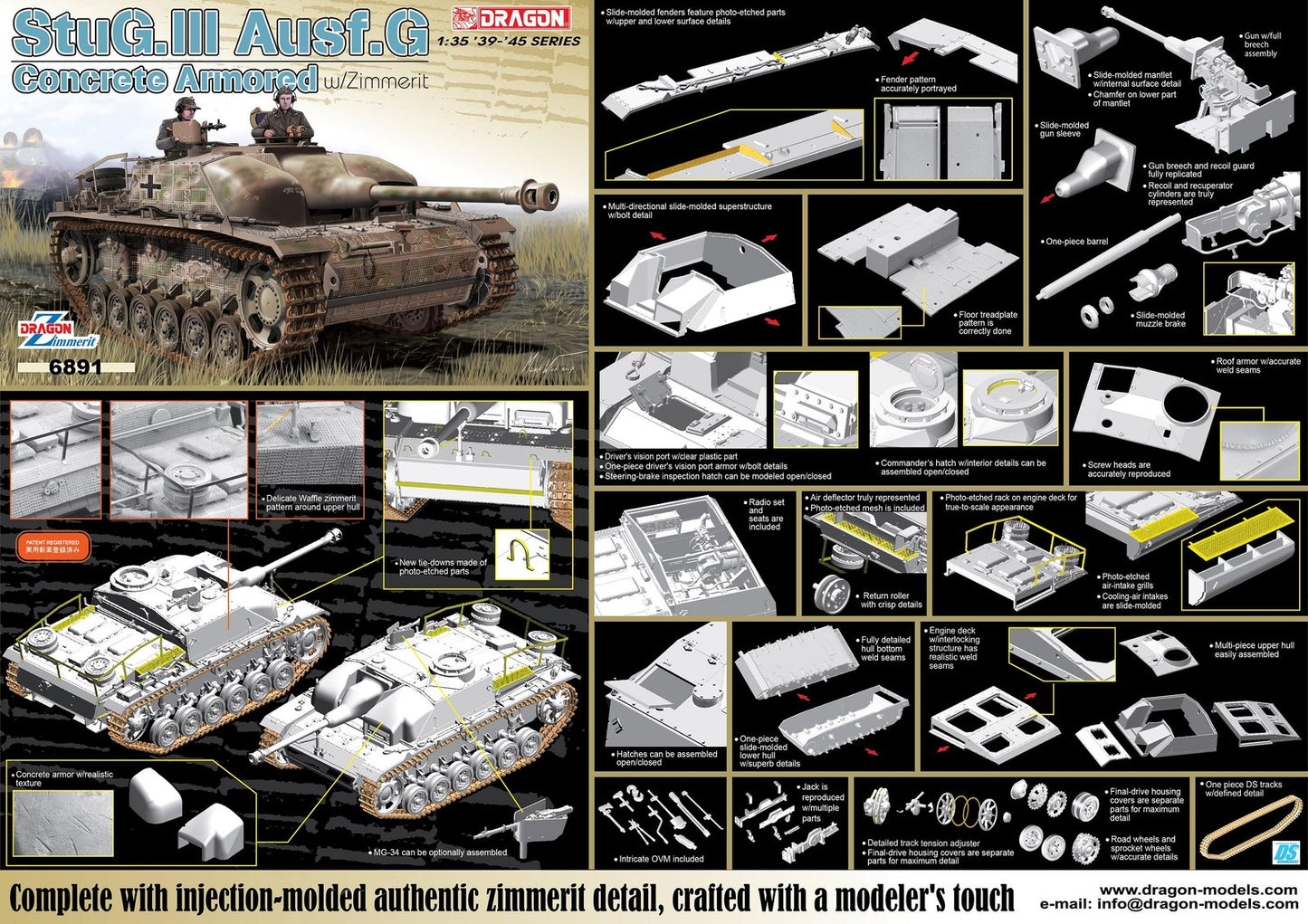 DML - Concrete Armored Stug 111 1:35