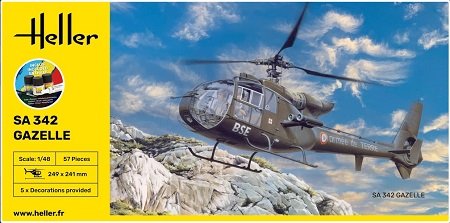 Heller - SA342 Gazelle(helo) starter set 1:72