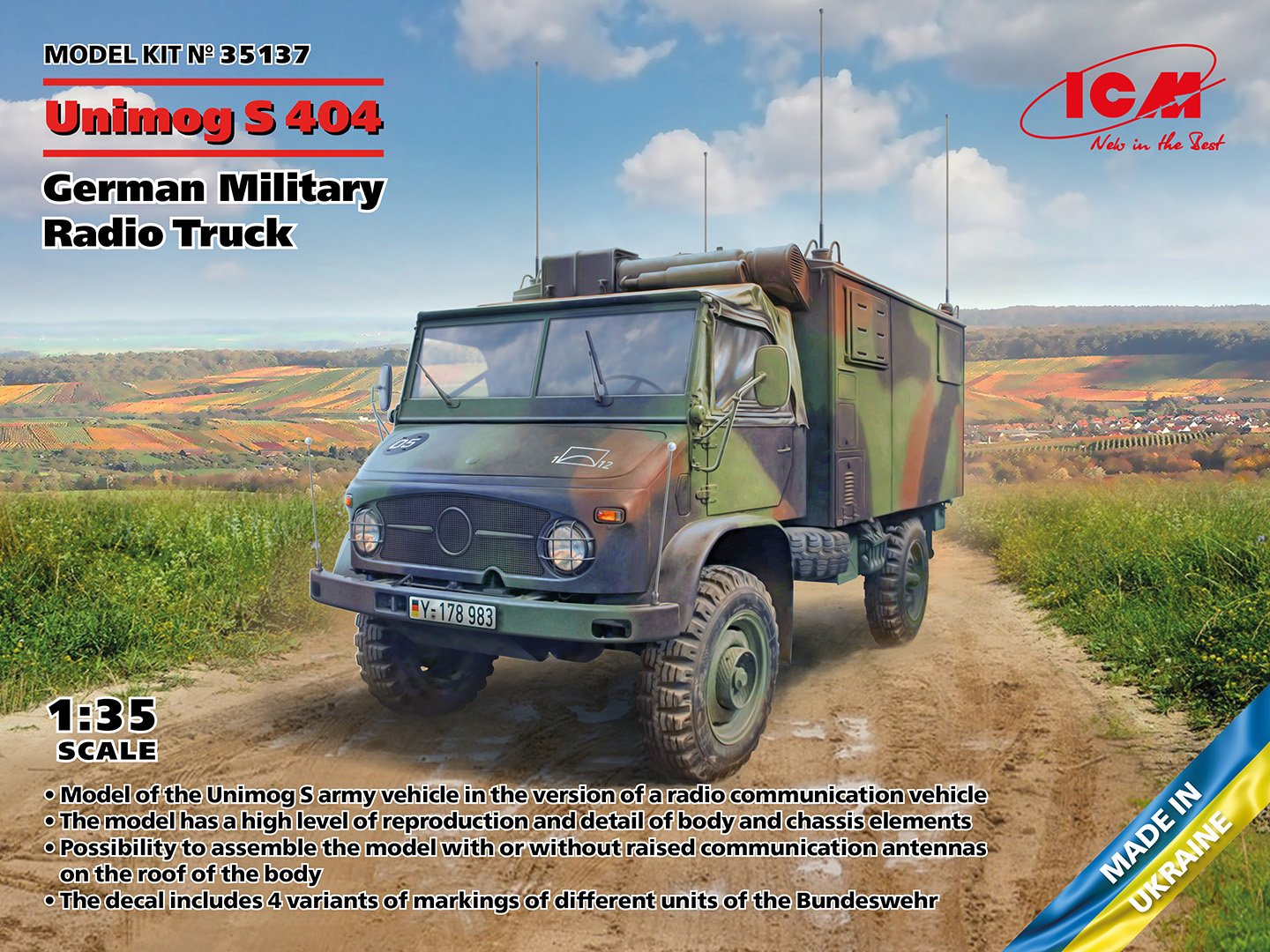 ICM - Unimog S404 Radio Truck 1:35