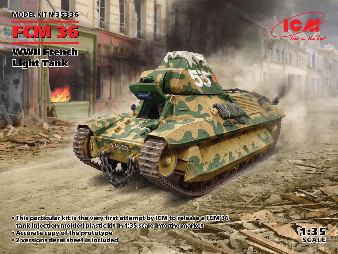 ICM - WWII FCM36 French Light Tank 1:35