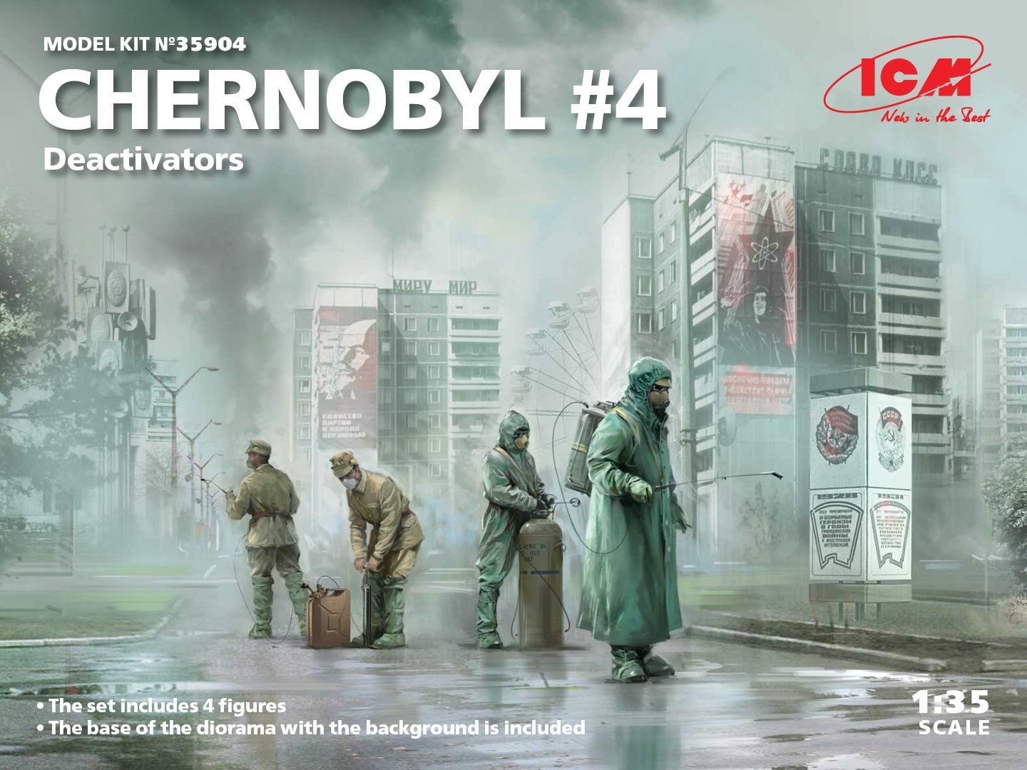 ICM - Chernobyl #4 Deactivators Diorama 1:35