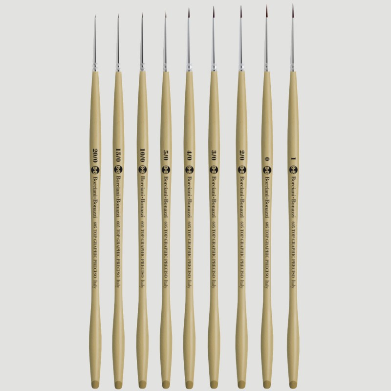 Borciani e Bonazzi 26742 "IL PRECISO" Top Graphic 9 Brush Kit