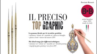 Borciani e Bonazzi 26742 "IL PRECISO" Top Graphic 9 Brush Kit