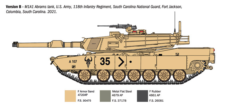Italeri - 1:35 M1A1/A2 Abrams