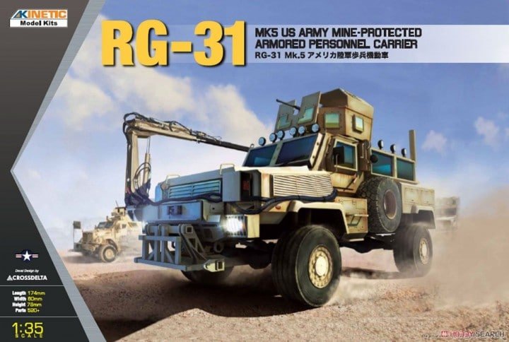 Kinetic - RG-31 Mk5 US Army Mine-protected APC1:35