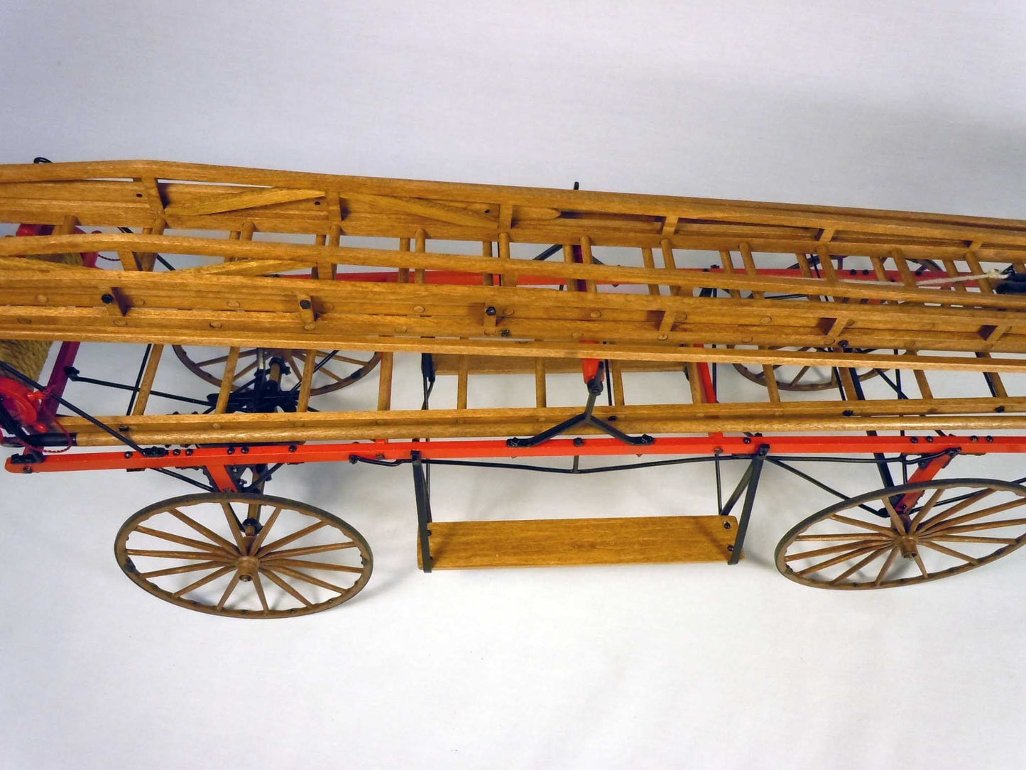 MODEL TRAILWAYS HOOK AND LADDER WAGON 1:12 SCALE WOOD & METAL KIT