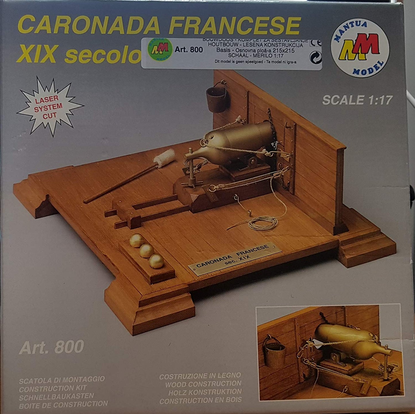 Mantua - 800 French Carronade 1:17 Scale