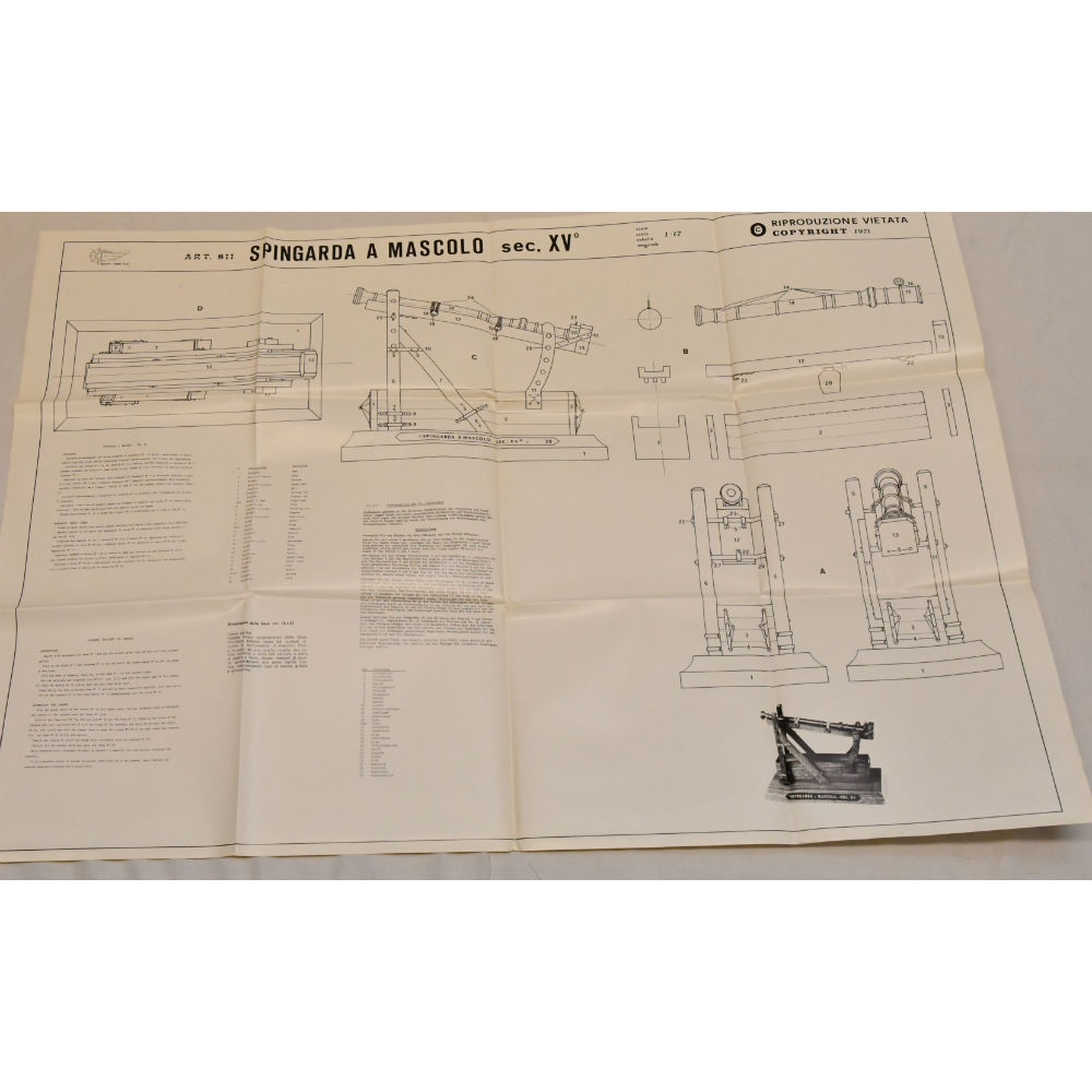 Mantua - 811 Spingarda a Mascolo Cannon 1:17