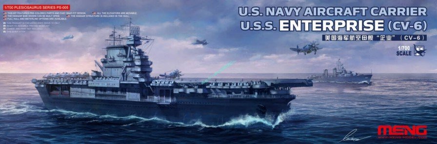 Meng - Uss Enterprise CV-6 Carrier 1:700