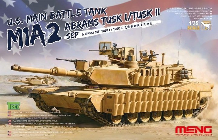 Meng - Us Mbt M1A2 Abrams Tusk I 1:35