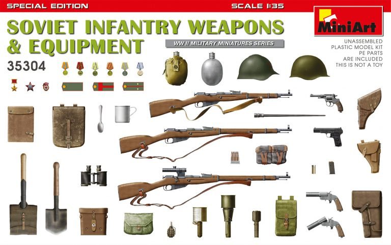 Mini Art - WWII Soviet Infantry Weapons & Equip :35