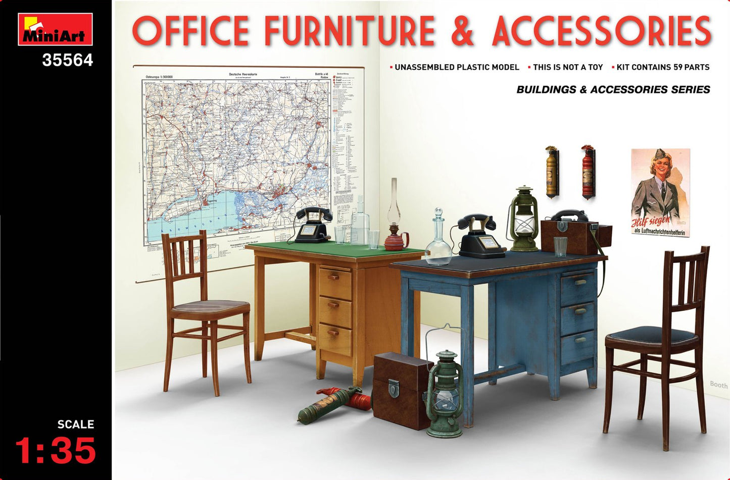 Mini Art - Office Furniture & Access 1:35