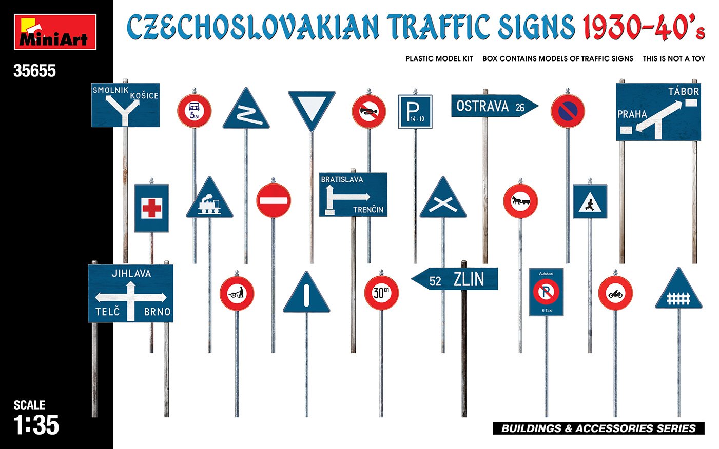 Mini Art - Czech trafiic signs 1:35