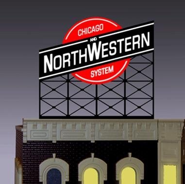 Miller Eng. - Ho/N Chicgo Northwestern Sign